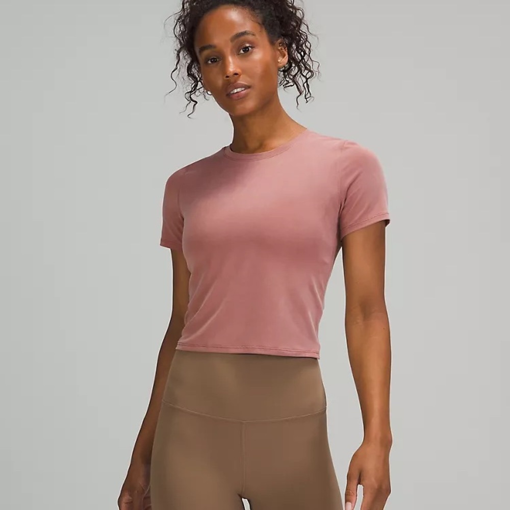 Lululemon Softstreme Open Back Tie Shirt